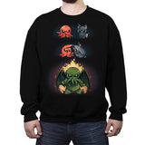 Cthulhu Fusion - Crew Neck Sweatshirt Crew Neck Sweatshirt RIPT Apparel Small / Black