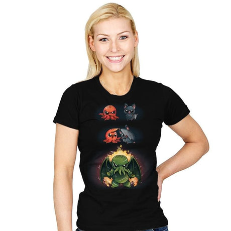 Cthulhu Fusion - Womens T-Shirts RIPT Apparel Small / Black