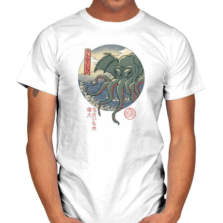 Cthulhu Ukiyo-e - Mens T-Shirts RIPT Apparel