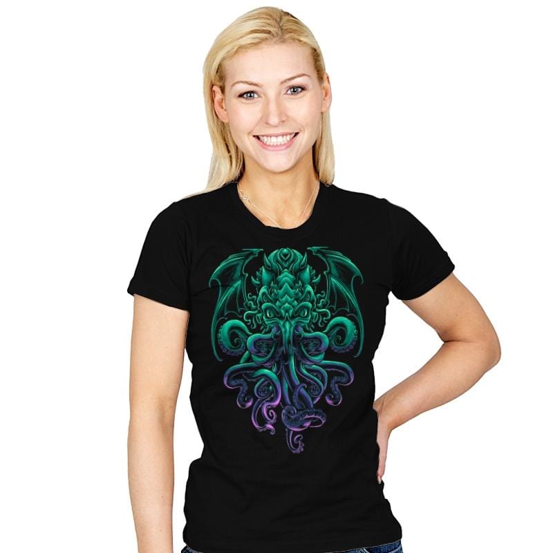 Cthulhupus - Womens T-Shirts RIPT Apparel Small / Black