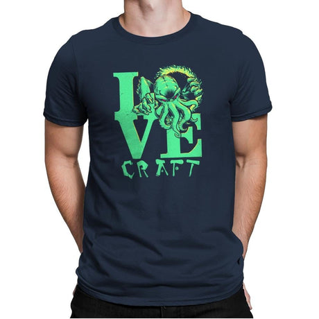 Cthulove Exclusive - Mens Premium T-Shirts RIPT Apparel Small / Midnight Navy