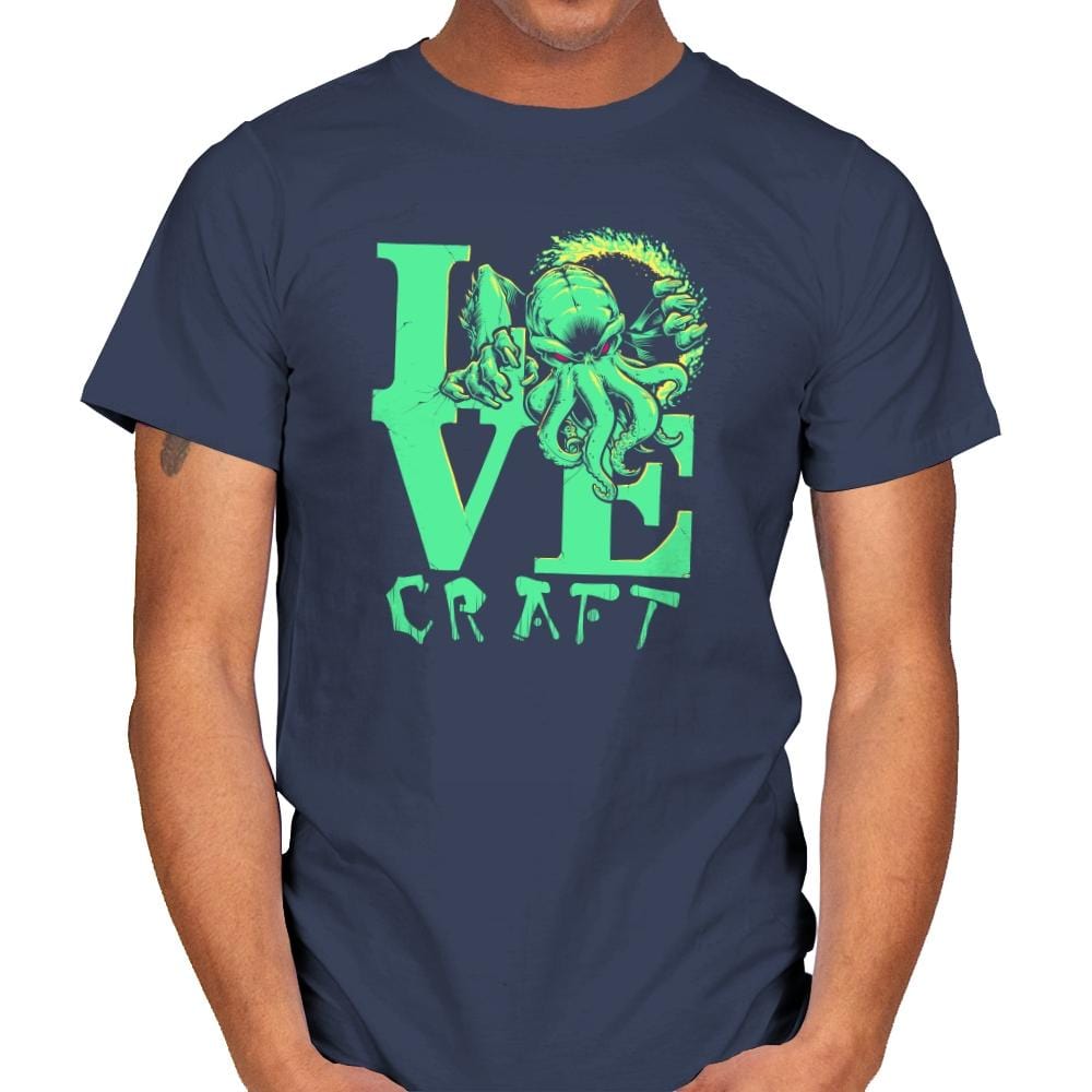 Cthulove Exclusive - Mens T-Shirts RIPT Apparel Small / Navy