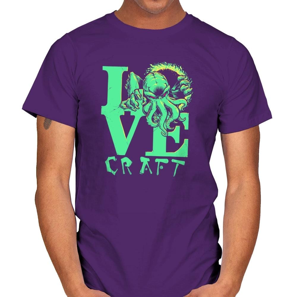 Cthulove Exclusive - Mens T-Shirts RIPT Apparel Small / Purple