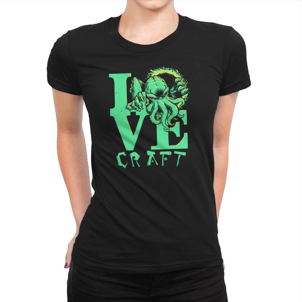 Cthulove Exclusive - Womens Premium T-Shirts RIPT Apparel Small / Black