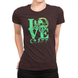 Cthulove Exclusive - Womens Premium T-Shirts RIPT Apparel Small / Dark Chocolate