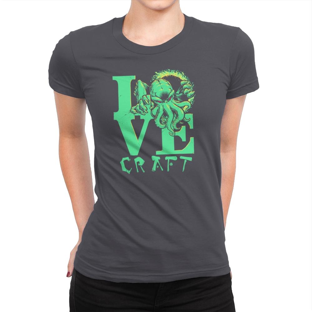Cthulove Exclusive - Womens Premium T-Shirts RIPT Apparel Small / Heavy Metal