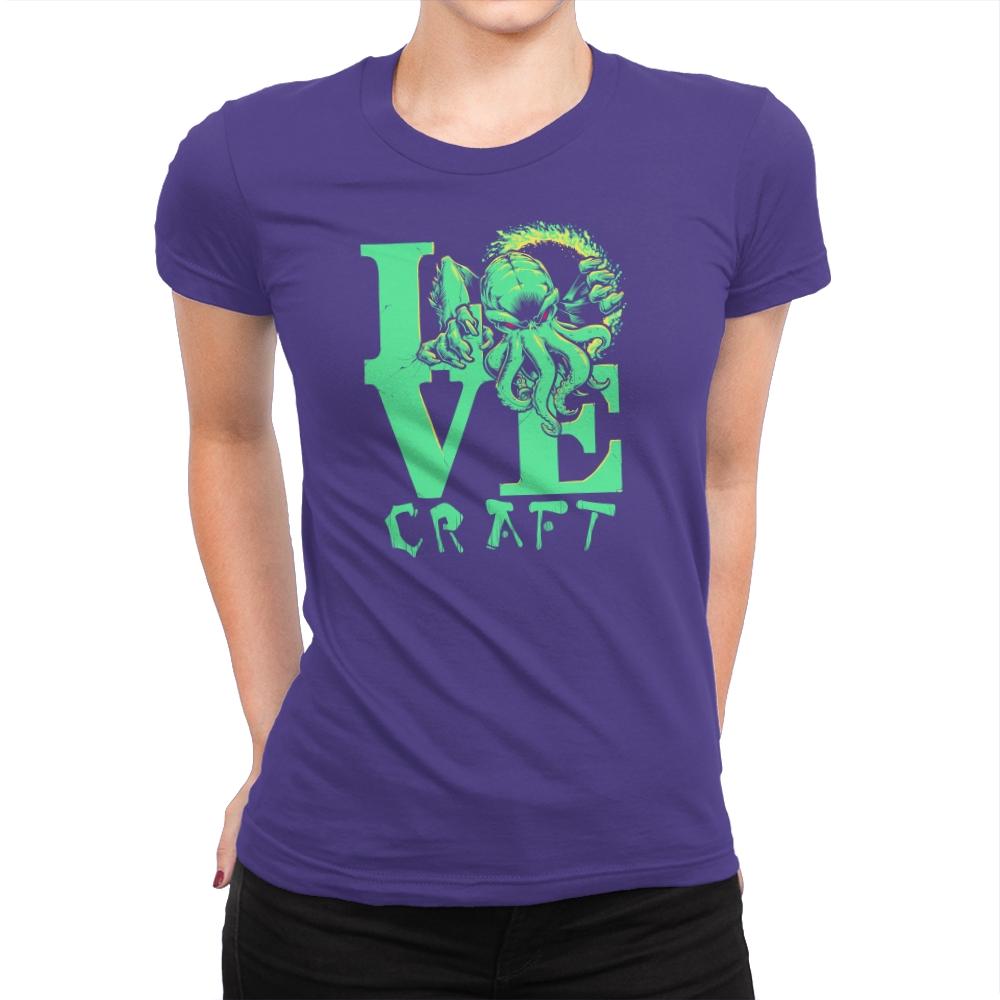 Cthulove Exclusive - Womens Premium T-Shirts RIPT Apparel Small / Purple Rush