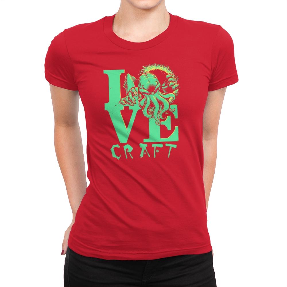 Cthulove Exclusive - Womens Premium T-Shirts RIPT Apparel Small / Red