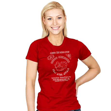 Cucco Sriracha - Womens T-Shirts RIPT Apparel
