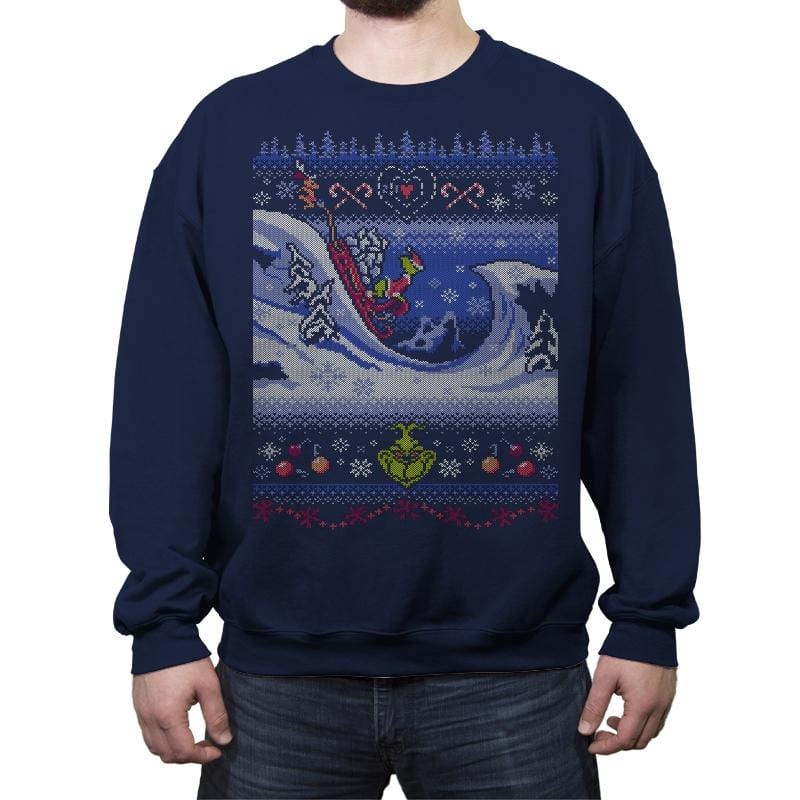 Cuddly as a Cactus - Crew Neck Sweatshirt Crew Neck Sweatshirt RIPT Apparel Small / Navy