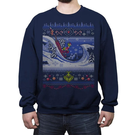 Cuddly as a Cactus - Crew Neck Sweatshirt Crew Neck Sweatshirt RIPT Apparel Small / Navy