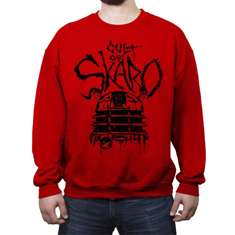 Cult of Skaro - Crew Neck Sweatshirt Crew Neck Sweatshirt RIPT Apparel Small / Red