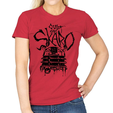 Cult of Skaro - Womens T-Shirts RIPT Apparel Small / Red