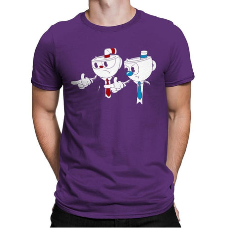 Cup Fiction Exclusive - Best Seller - Mens Premium T-Shirts RIPT Apparel Small / Purple Rush