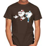 Cup Fiction Exclusive - Best Seller - Mens T-Shirts RIPT Apparel Small / Dark Chocolate