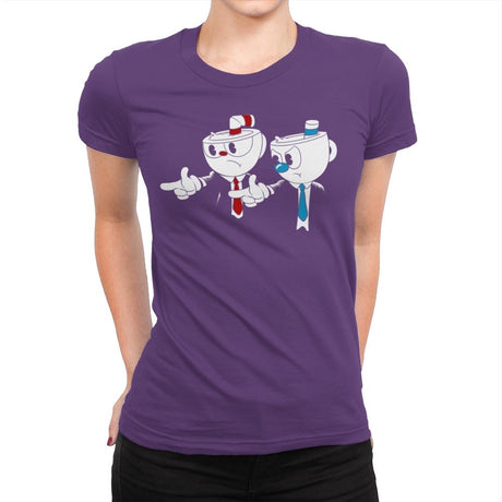Cup Fiction Exclusive - Best Seller - Womens Premium T-Shirts RIPT Apparel Small / Purple Rush
