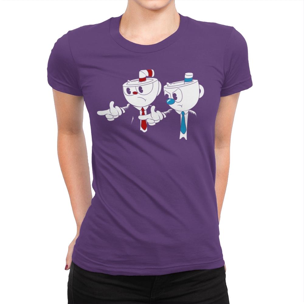 Cup Fiction Exclusive - Best Seller - Womens Premium T-Shirts RIPT Apparel Small / Purple Rush