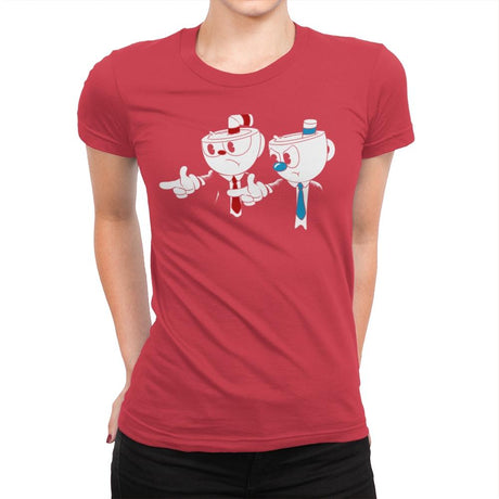 Cup Fiction Exclusive - Best Seller - Womens Premium T-Shirts RIPT Apparel Small / Red