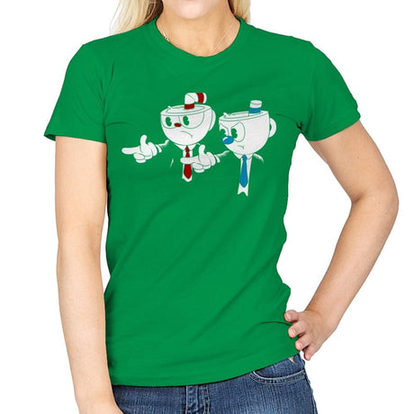 Cup Fiction Exclusive - Best Seller - Womens T-Shirts RIPT Apparel Small / Irish Green