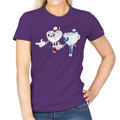 Cup Fiction Exclusive - Best Seller - Womens T-Shirts RIPT Apparel Small / Purple