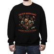 Cursed Travel and Tours - Crew Neck Sweatshirt Crew Neck Sweatshirt RIPT Apparel Small / Black