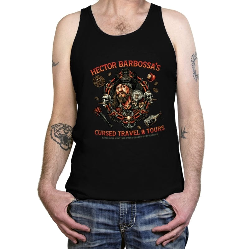 Cursed Travel and Tours - Tanktop Tanktop RIPT Apparel X-Small / Black