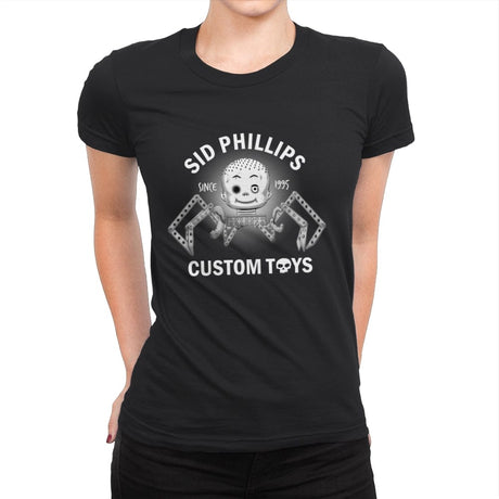 Custom Toys - Womens Premium T-Shirts RIPT Apparel Small / Black