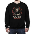 Cute and Dark - Crew Neck Sweatshirt Crew Neck Sweatshirt RIPT Apparel Small / Black