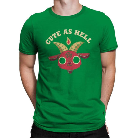 Cute As Hell - Mens Premium T-Shirts RIPT Apparel Small / Kelly