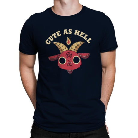 Cute As Hell - Mens Premium T-Shirts RIPT Apparel Small / Midnight Navy