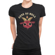 Cute As Hell - Womens Premium T-Shirts RIPT Apparel Small / Black