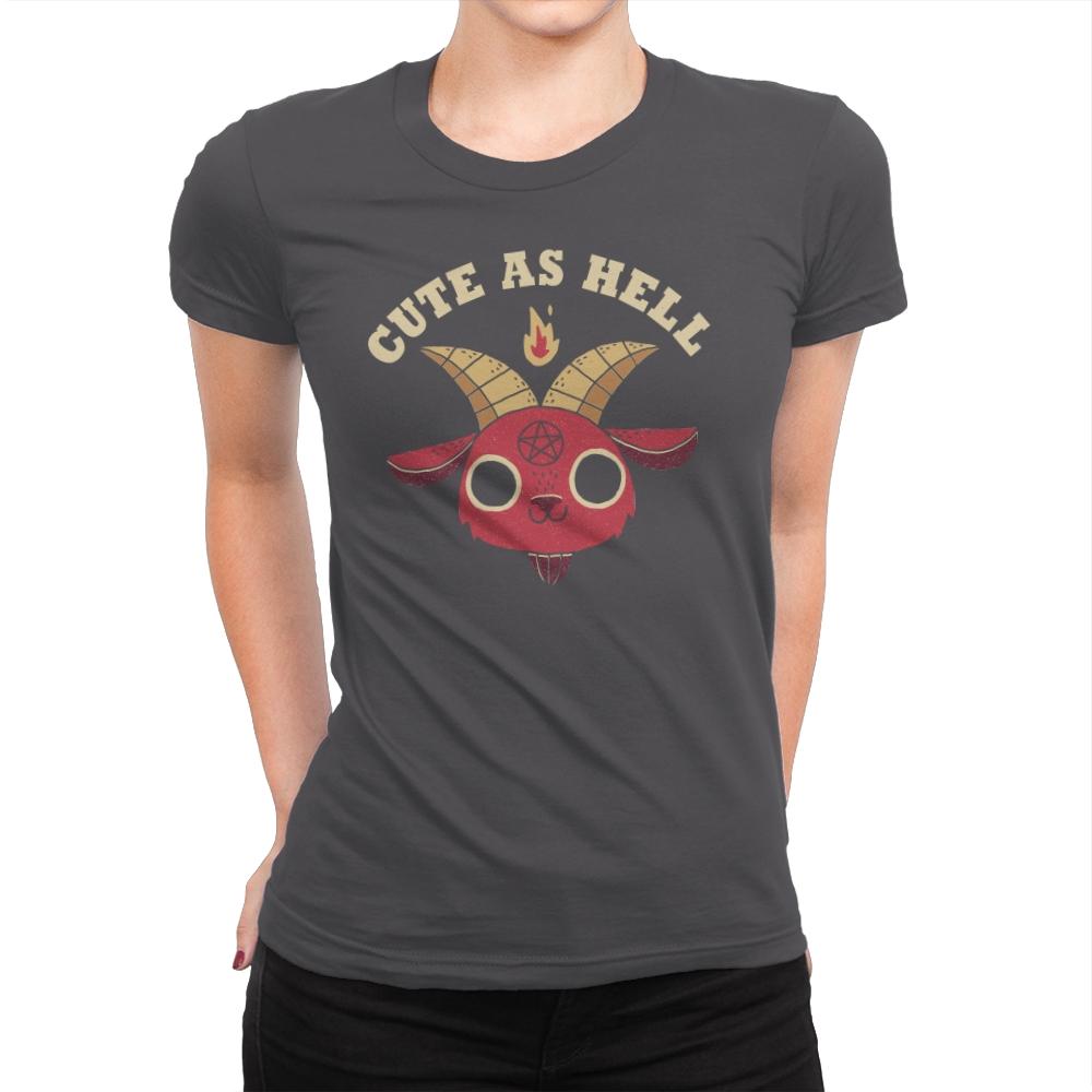 Cute As Hell - Womens Premium T-Shirts RIPT Apparel Small / Heavy Metal