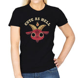 Cute As Hell - Womens T-Shirts RIPT Apparel Small / Black