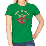 Cute As Hell - Womens T-Shirts RIPT Apparel Small / Irish Green