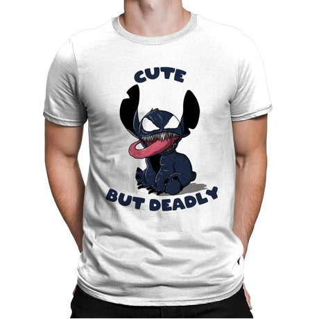 Cute But Deadly - Mens Premium T-Shirts RIPT Apparel Small / White