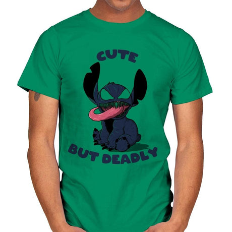 Cute But Deadly - Mens T-Shirts RIPT Apparel Small / Kelly