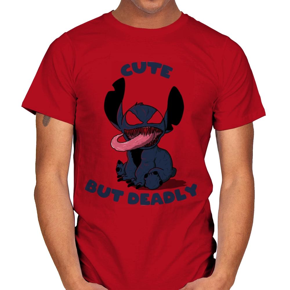 Cute But Deadly - Mens T-Shirts RIPT Apparel Small / Red