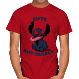Cute But Deadly - Mens T-Shirts RIPT Apparel Small / Red