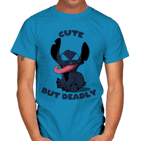 Cute But Deadly - Mens T-Shirts RIPT Apparel Small / Sapphire