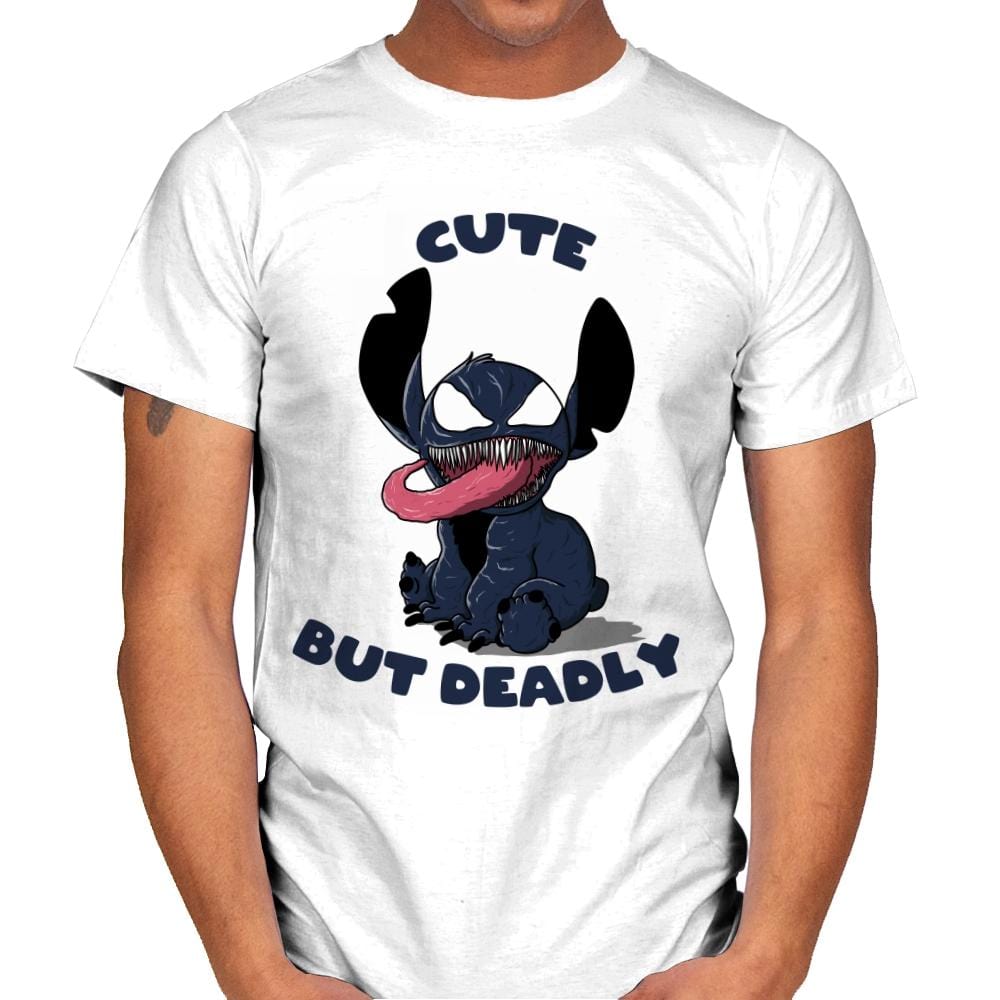 Cute But Deadly - Mens T-Shirts RIPT Apparel Small / White