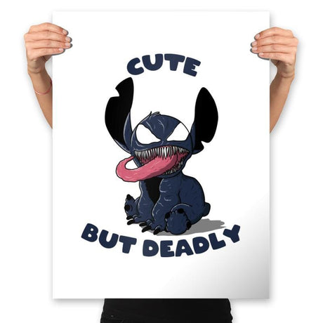 Cute But Deadly - Prints Posters RIPT Apparel 18x24 / White