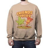 Cute Friends - Crew Neck Sweatshirt Crew Neck Sweatshirt RIPT Apparel Small / Sand