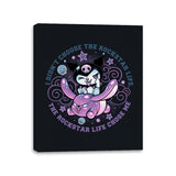 Cute Little Rockstar - Canvas Wraps Canvas Wraps RIPT Apparel 11x14 / Black