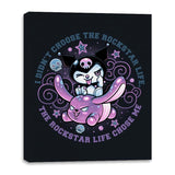 Cute Little Rockstar - Canvas Wraps Canvas Wraps RIPT Apparel 16x20 / Black