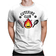 Cutefire Club! - Mens Premium T-Shirts RIPT Apparel Small / White