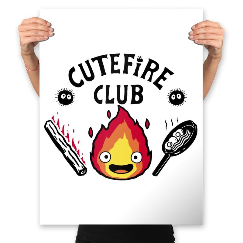 Cutefire Club! - Prints Posters RIPT Apparel 18x24 / White