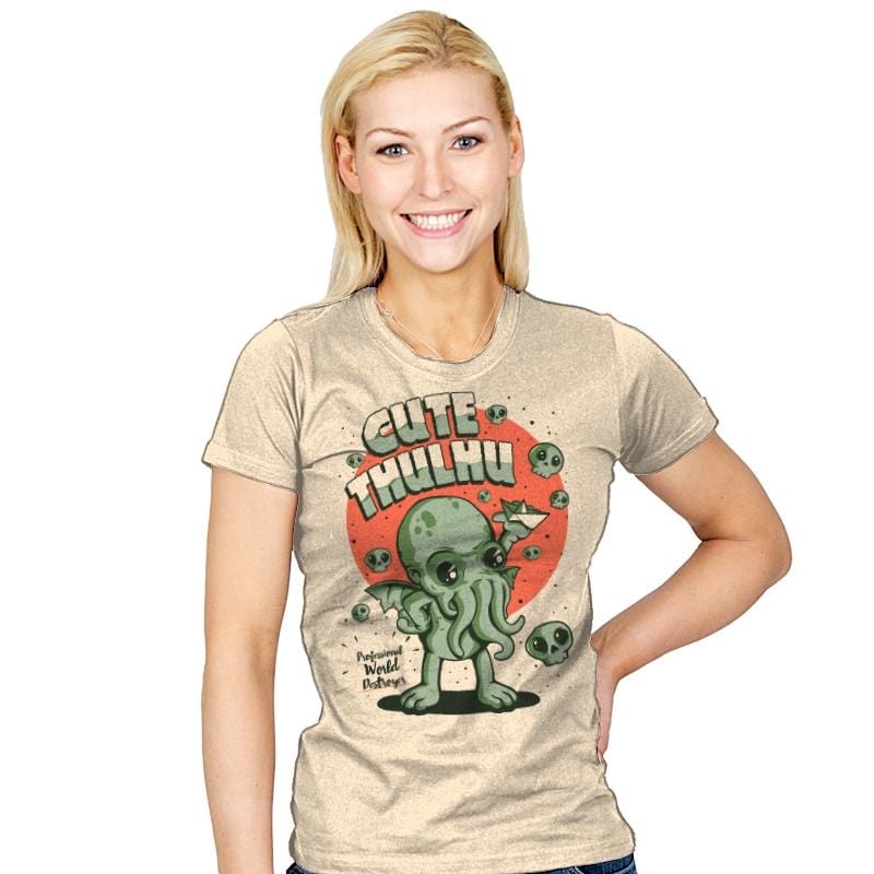 Cutethulhu! - Womens T-Shirts RIPT Apparel Small / Natural