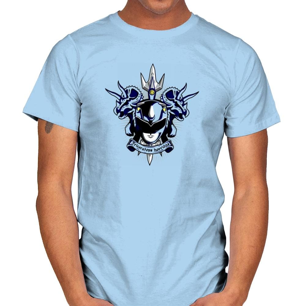 Cyaneus Triceratops Horridus - Zordwarts - Mens T-Shirts RIPT Apparel Small / Light Blue