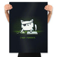 Cyber Puurate - Prints Posters RIPT Apparel 18x24 / Black