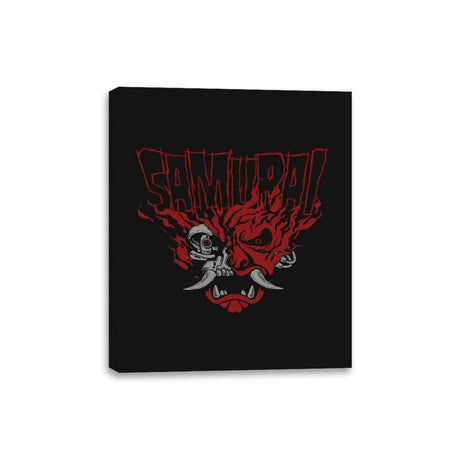 Cyber Samurai - Canvas Wraps Canvas Wraps RIPT Apparel 8x10 / Black
